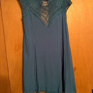 Wishlist Blue Lace Mini Dress Junior large
